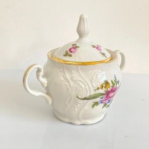 Bernadotte Porcelain Sugar bowl with lid - Sonata - Czechoslovakia - Nice.